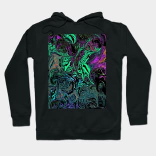 Liquid Graffiti Green Hoodie